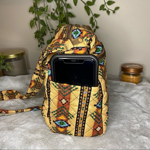 Multicolor Western Print Shoulder Purse-100% Durable Cotton - Picture 4 of 8